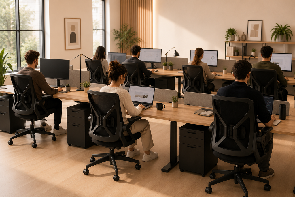 Chaise de bureau ergonomique avec support lombaire Ultimadesk C200