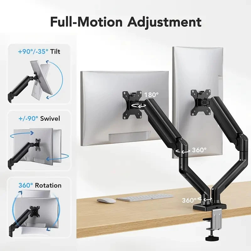 Support double écran ergonomique bureau Ultimadesk A300
